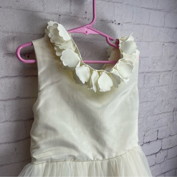 Trish Scully cream Aeralina formal dress size 6 jr. bride flower girl dress - Picture 2 of 12